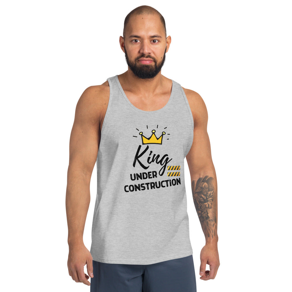 King Under Construction Emoji Tank Top