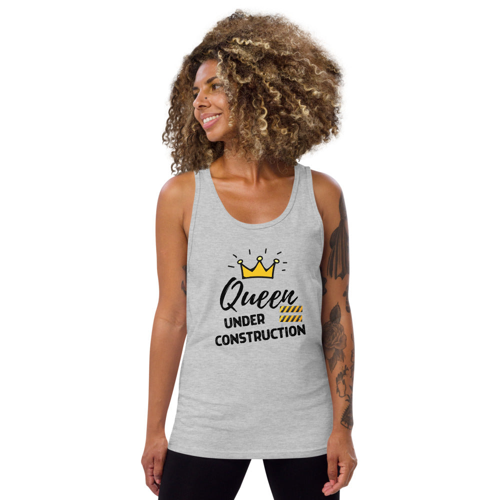 Queen Under Construction Emoji Tank Top
