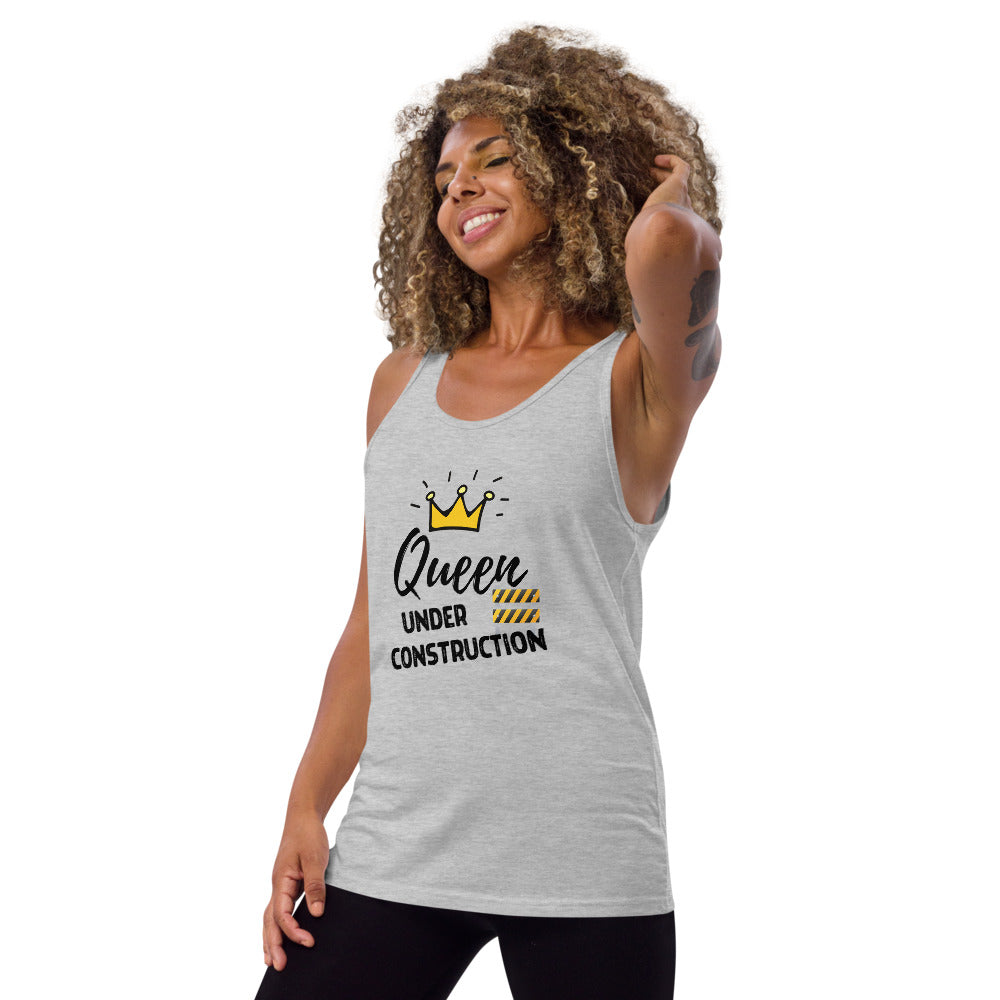 Queen Under Construction Emoji Tank Top