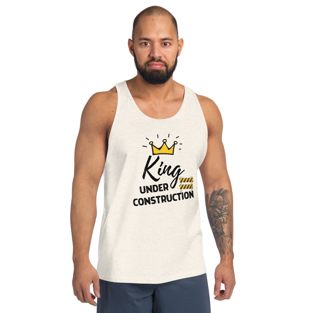 King Under Construction Emoji Tank Top
