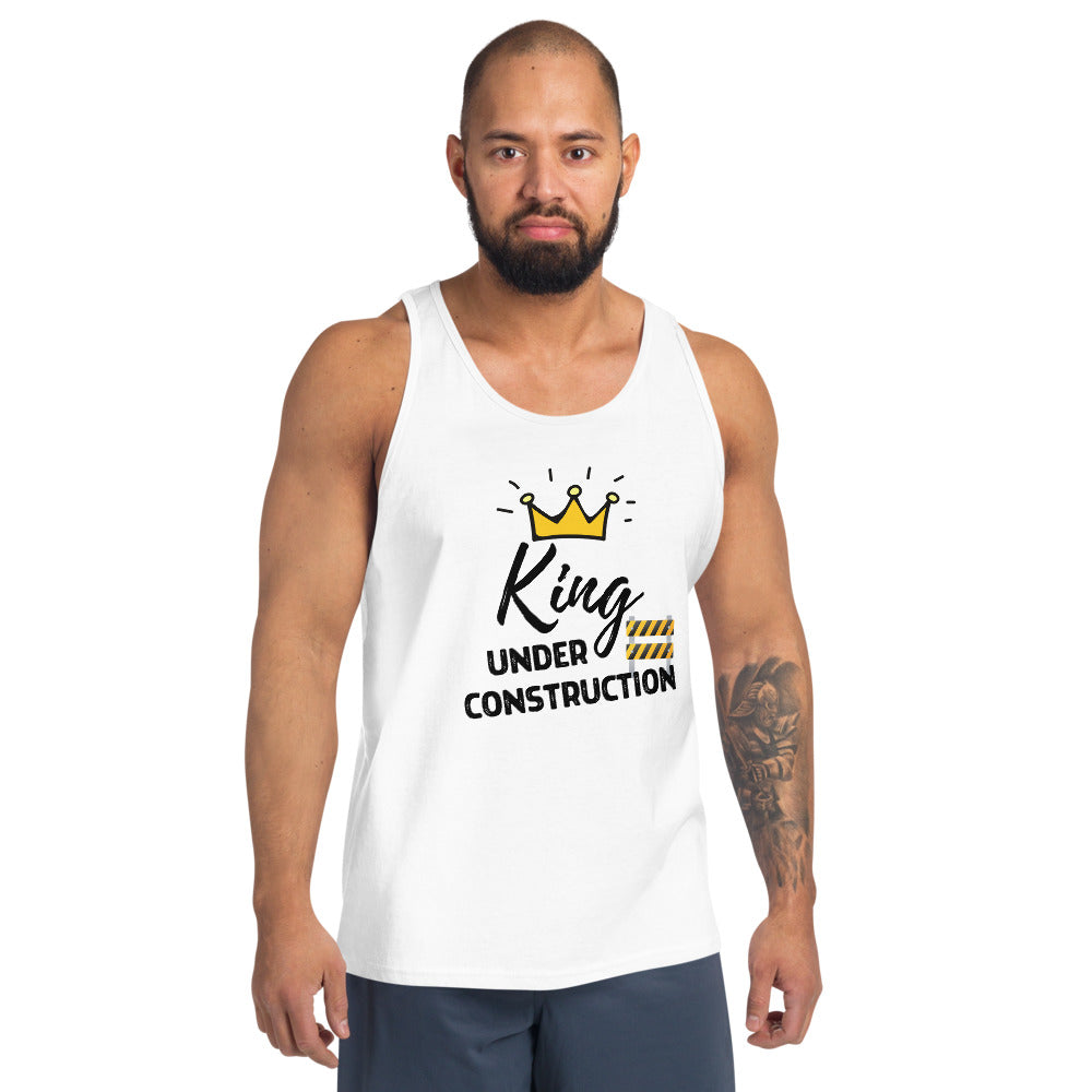 King Under Construction Emoji Tank Top