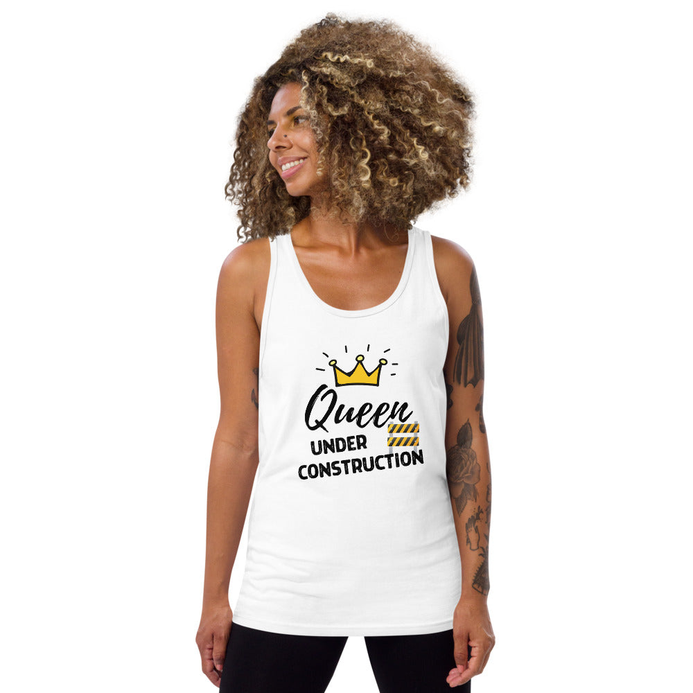 Queen Under Construction Emoji Tank Top