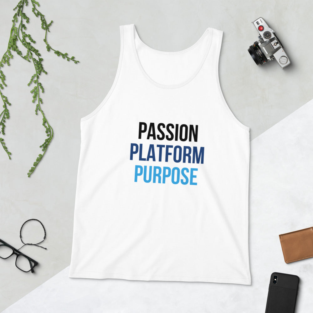 Passion, Platform, Purpose - Unisex Tank Top