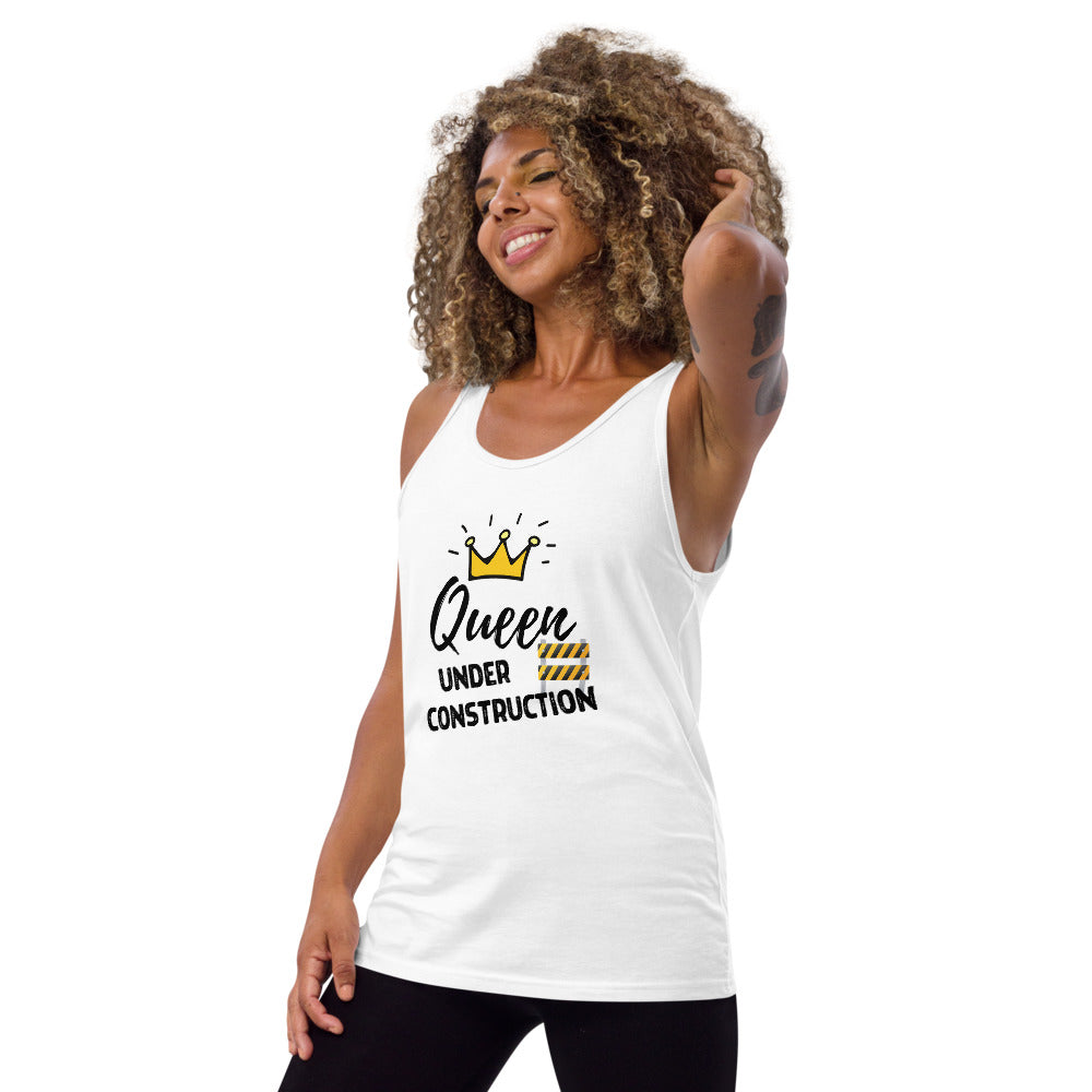 Queen Under Construction Emoji Tank Top