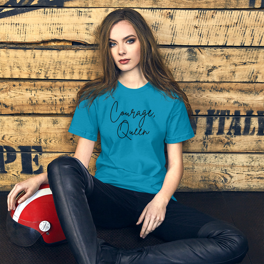 Courage, Queen - Script Short-Sleeve Unisex T-Shirt