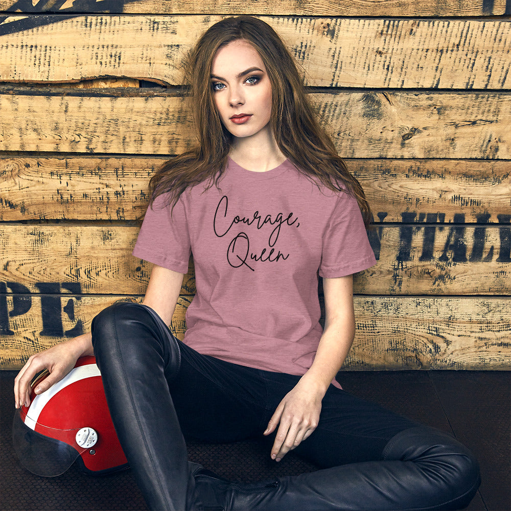 Courage, Queen - Script Short-Sleeve Unisex T-Shirt