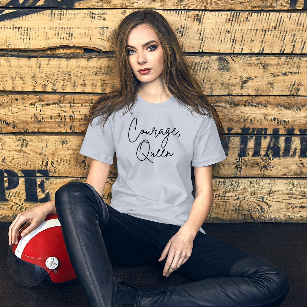Courage, Queen - Script Short-Sleeve Unisex T-Shirt