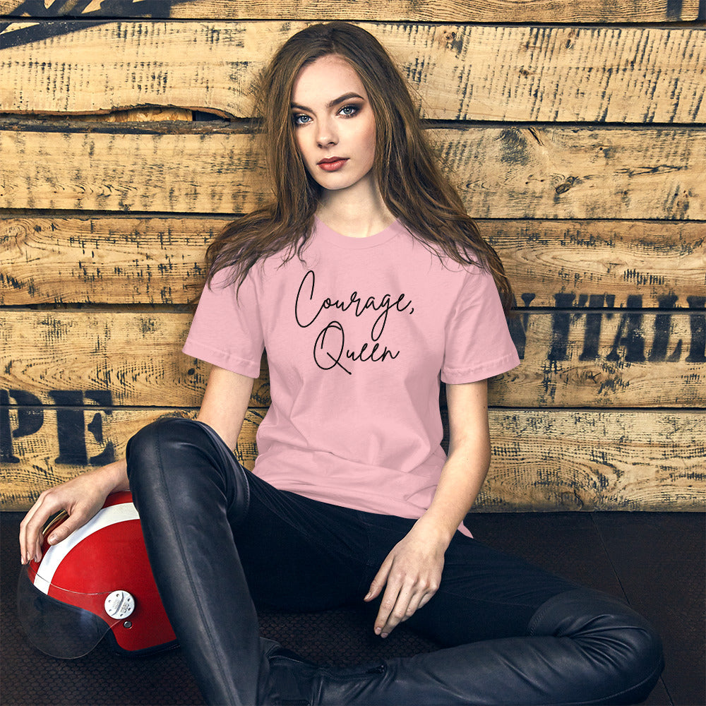 Courage, Queen - Script Short-Sleeve Unisex T-Shirt