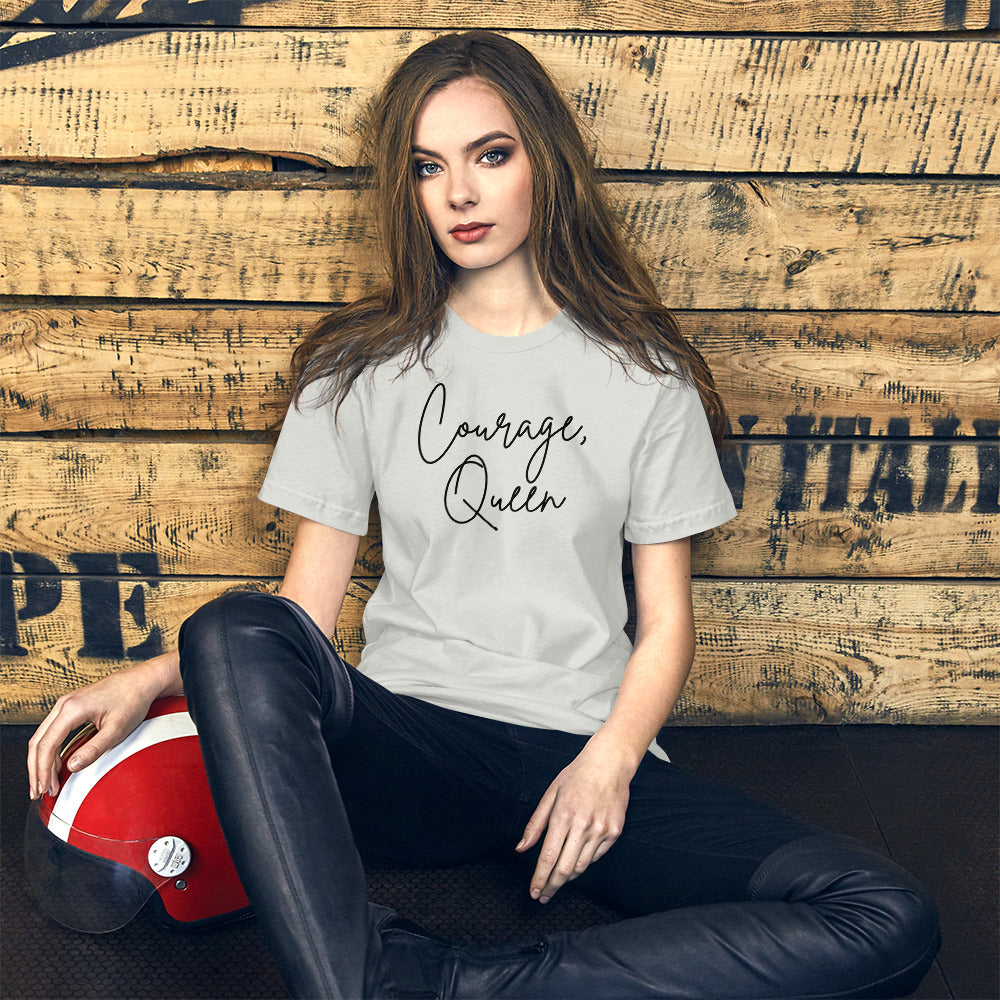 Courage, Queen - Script Short-Sleeve Unisex T-Shirt