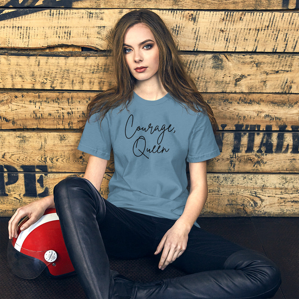 Courage, Queen - Script Short-Sleeve Unisex T-Shirt