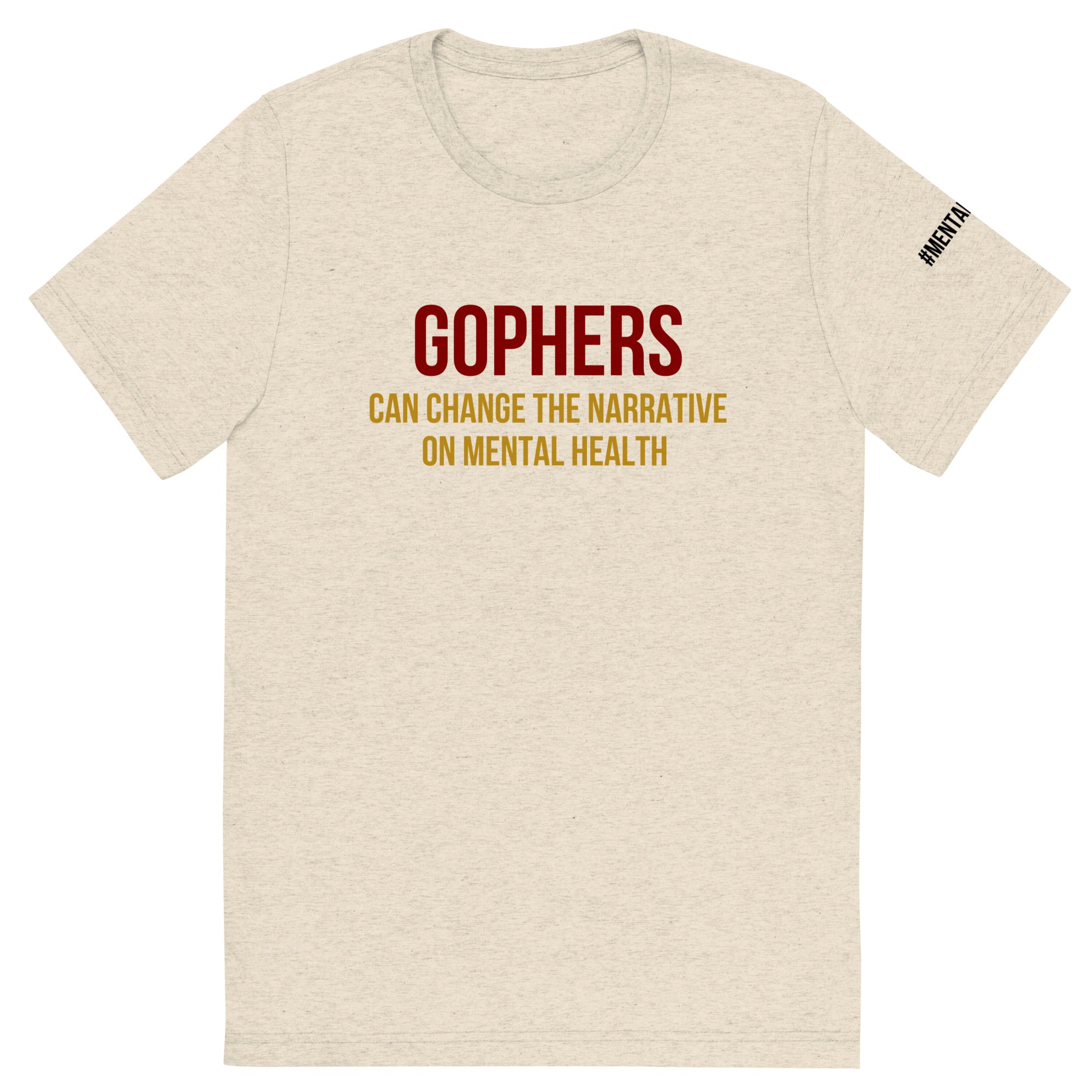 Gophers Can Change the Narrative - #MentalHealth on sleeve
