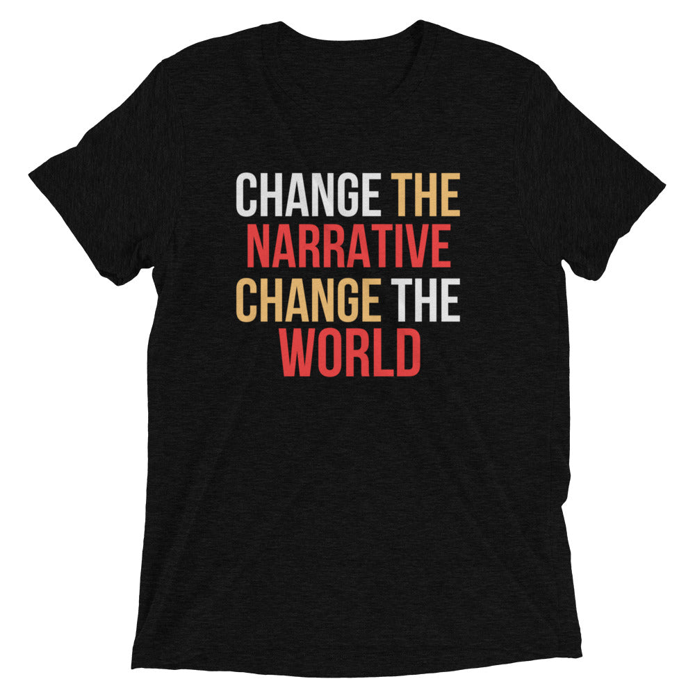 Change the Narrative, Change the World, Terps (#mentalhealth on back)