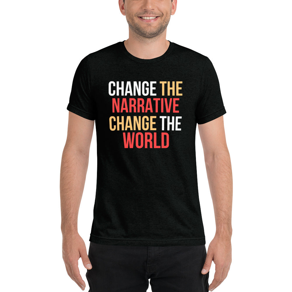 Change the Narrative, Change the World, Terps (#mentalhealth on back)