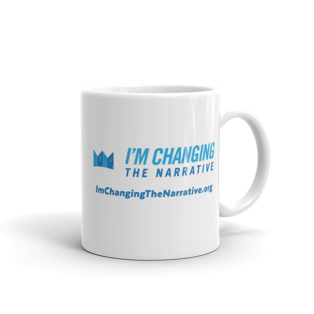 Blue QUEEN glossy mug