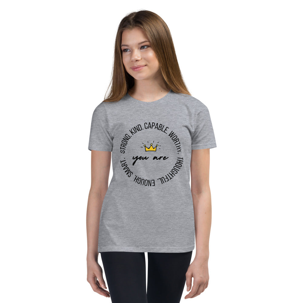 Strong, Kind, Capable - Youth Short Sleeve T-Shirt
