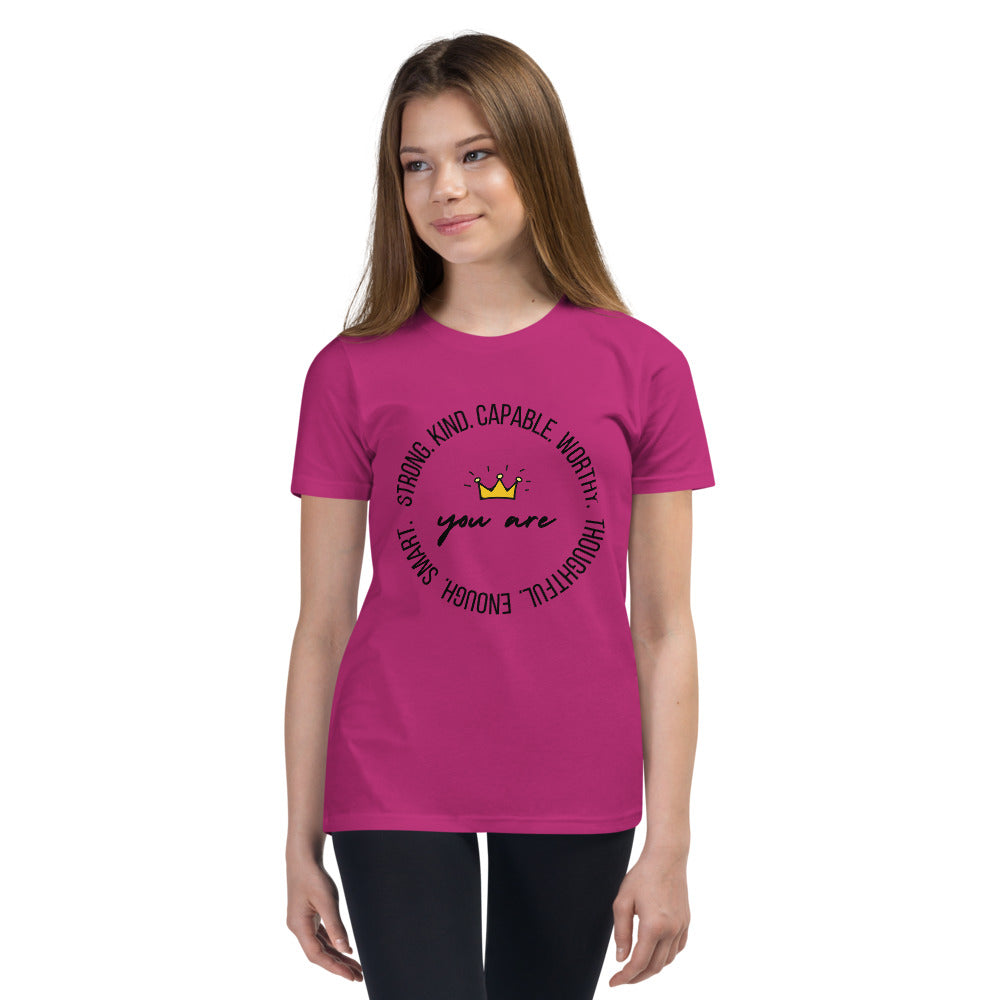 Strong, Kind, Capable - Youth Short Sleeve T-Shirt