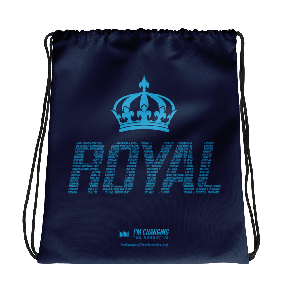 Blue ROYAL Drawstring Bag