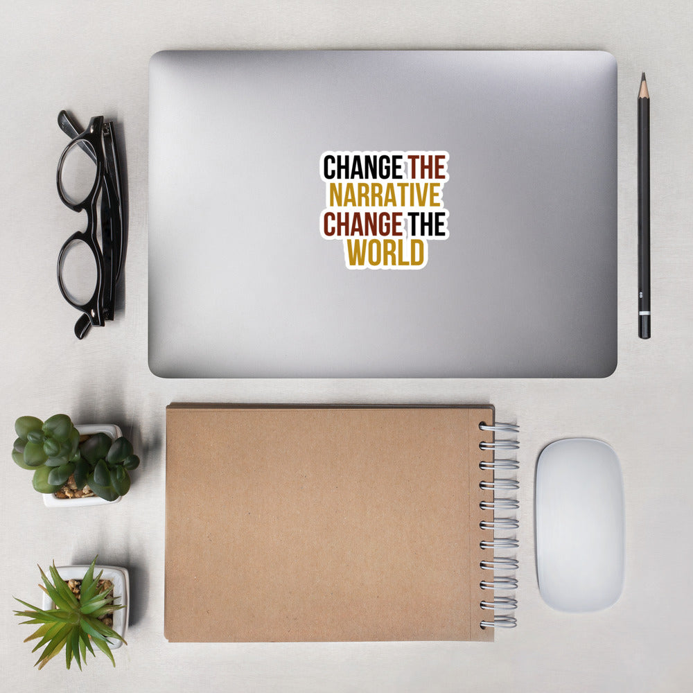 Change the Narrative, Change the World Stickers