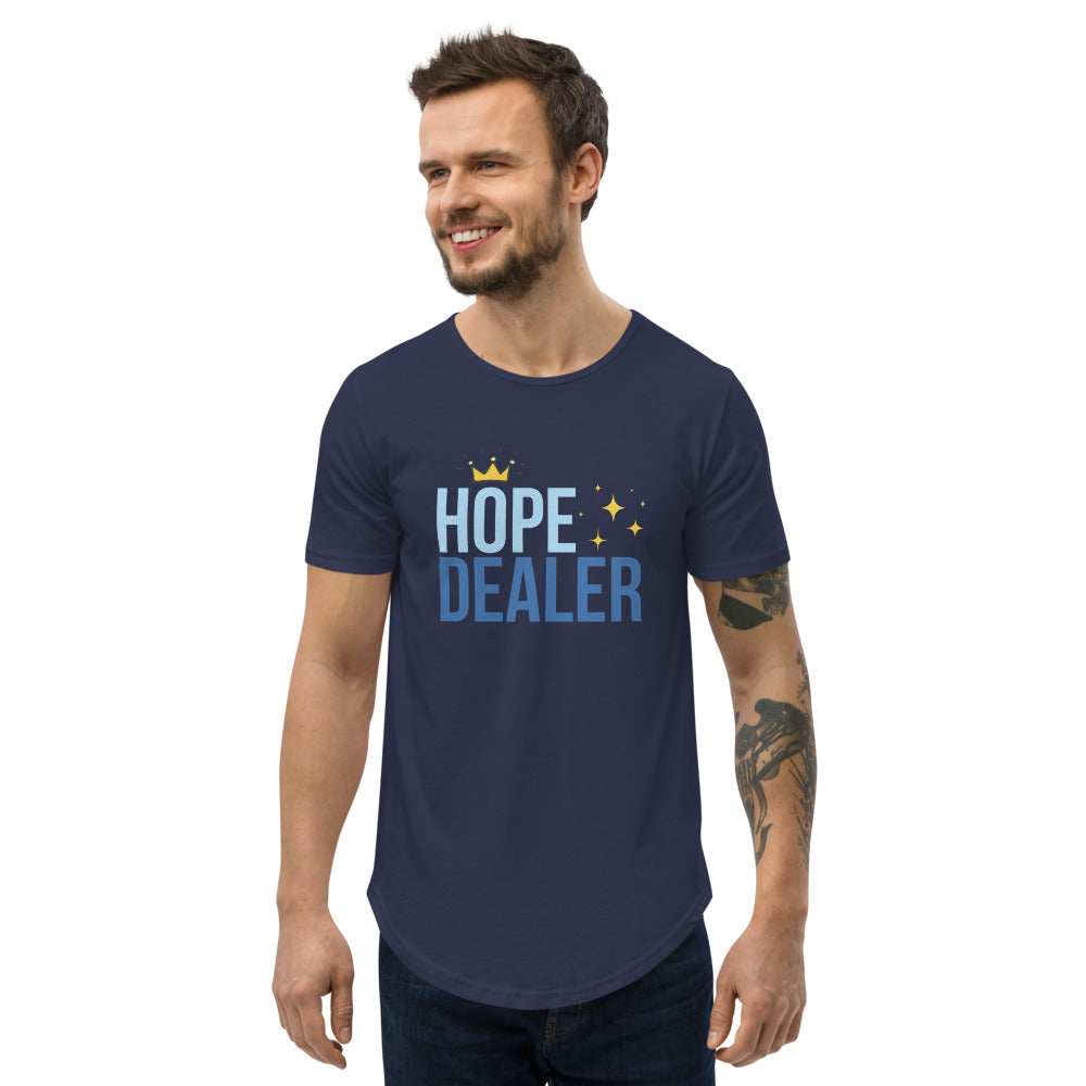 Hope Dealer - Men's Curved Hem T-Shirt
