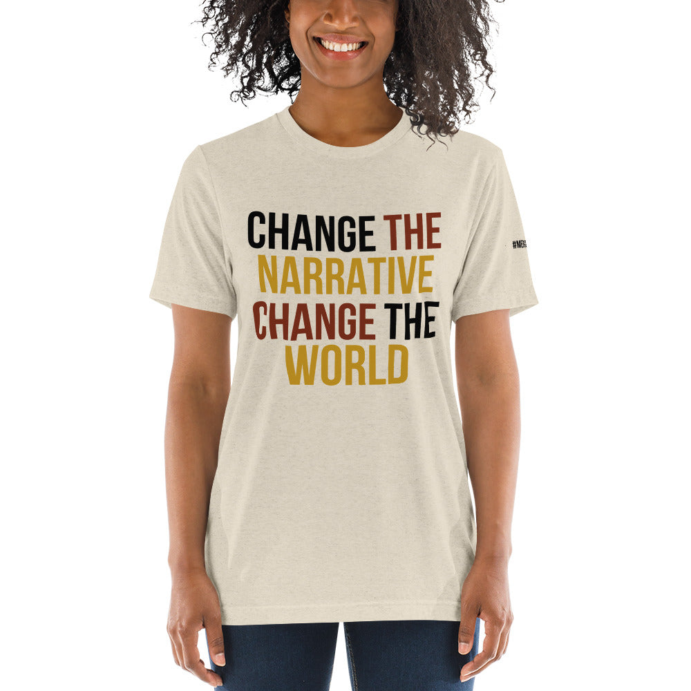 Change the Narrative, Change the World - with #mentalhealth on sleeve