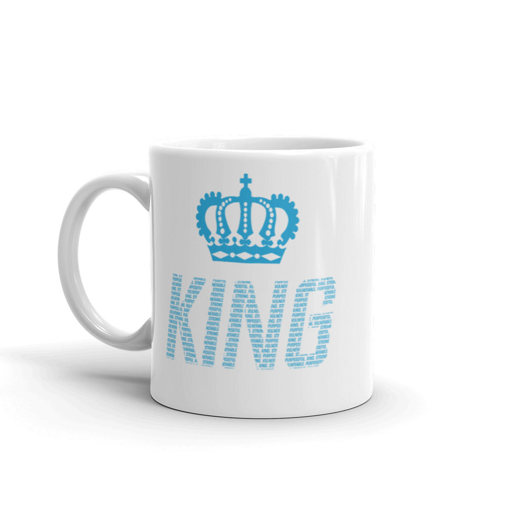 Blue KING glossy mug