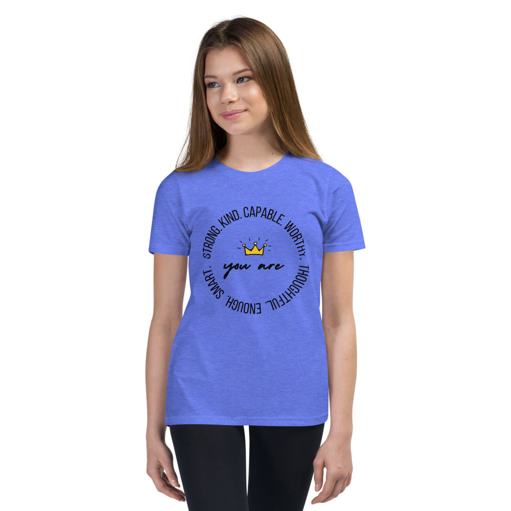 Strong, Kind, Capable - Youth Short Sleeve T-Shirt